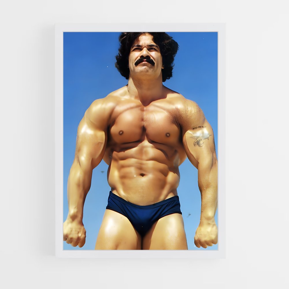 Poster coan moustache – affiche Powerlifting (vue 3)